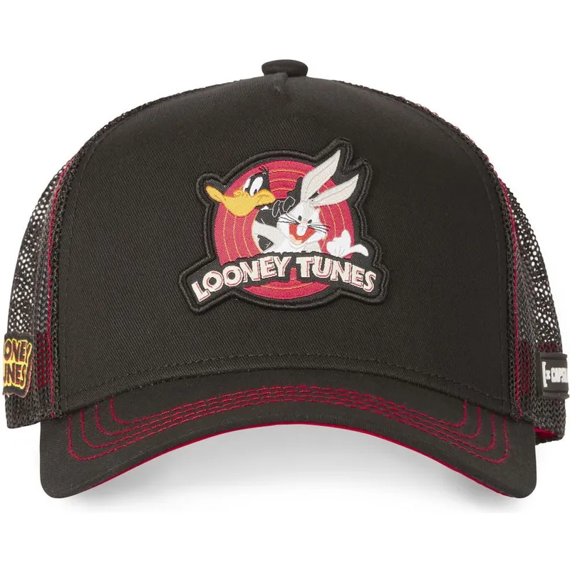 cappelli-curva-nero-snapback-bugs-bunny-e-paperino-looney-tunes-di-capslab cappelli-curva-nero-snapback-bugs-bunny-e-paperino-looney-tunes-di-capslab