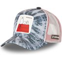 capslab-snoopy-tie-peanuts-navy-blue-and-grey-trucker-hat