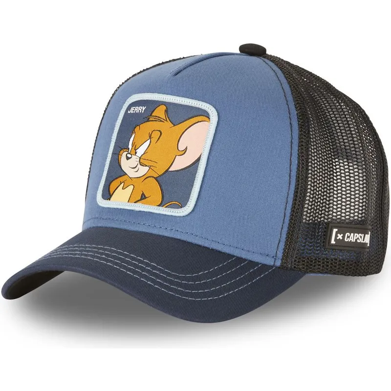 cappelli-curva-blu-marino-snapback-jerry-looney-tunes-di-capslab cappelli-curva-blu-marino-snapback-jerry-looney-tunes-di-capslab