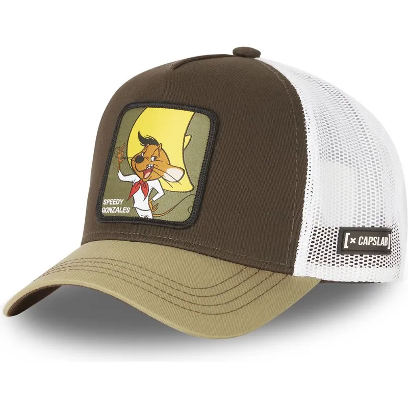cappelli-curva-marrone-snapback-speedy-gonzales-looney-tunes-di-capslab