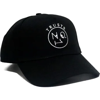 Schwarze verstellbare Curved Cap Trusts No.1 Black White Logo von The No.1 Face