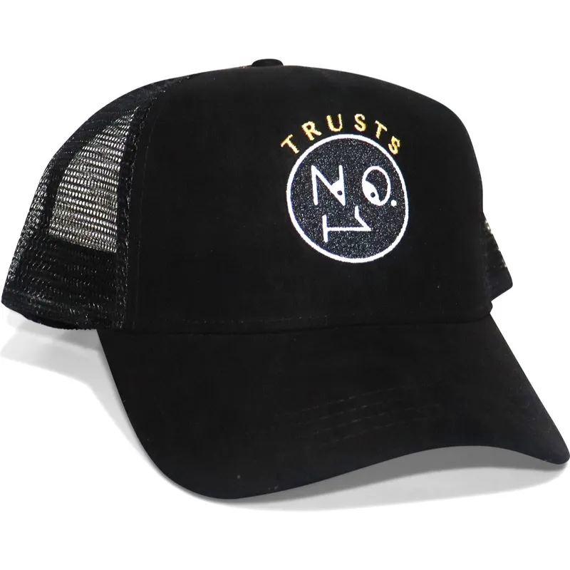 trucker-cap-schwarz-trusts-no1-suede-black-gold-logo-von-the-no1-face