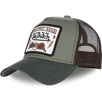 Von Dutch SQUARE6 Green Trucker Hat