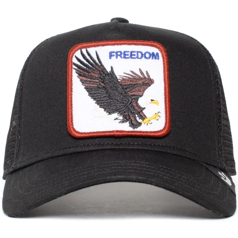 sort-trucker-kasket-med-orn-freedom-fra-goorin-bros