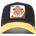 gorra-trucker-negra-y-amarilla-leon-the-king-lion-the-farm-de-goorin-bros