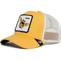 cappello-trucker-giallo-e-bianco-ape-the-queen-bee-the-farm-di-goorin-bros