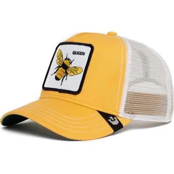 cappello-trucker-giallo-e-bianco-ape-the-queen-bee-the-farm-di-goorin-bros