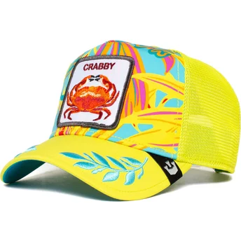 cappellino-trucker-giallo-granchio-crabby-totally-clawsome-the-farm-di-goorin-bros