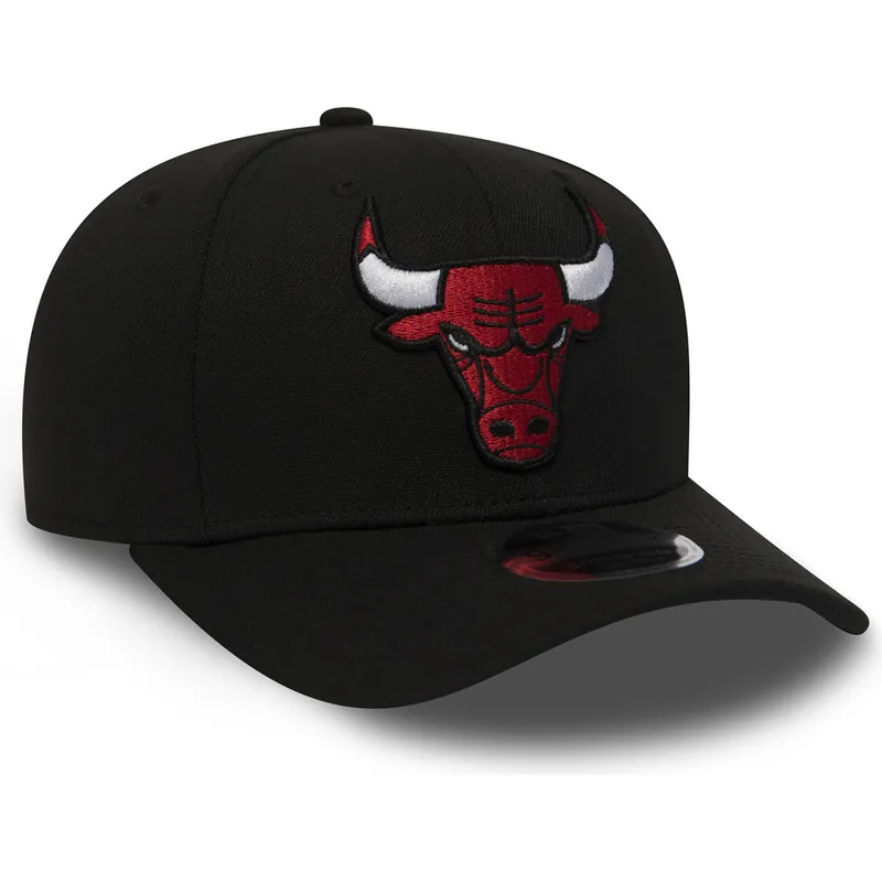 cappellino-curvo-nero-snapback-9fifty-stretch-snap-di-chicago-bulls-nba-di-new-era