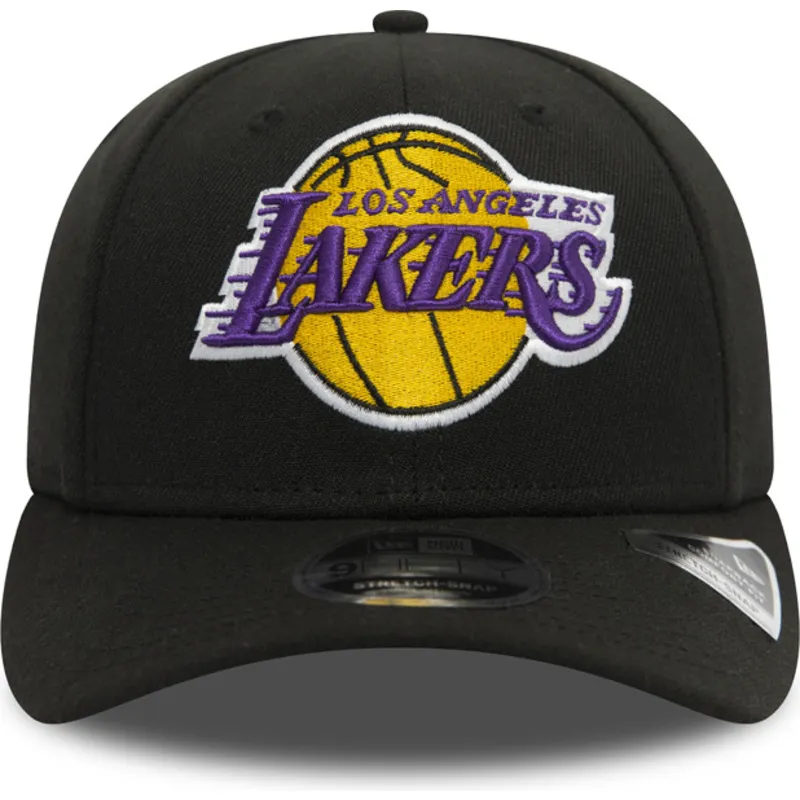 schwarze-gebogene-snapback-kappe-9fifty-stretch-snap-der-los-angeles-lakers-nba-von-new-era