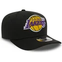 cappellino-curvo-nero-snapback-9fifty-stretch-snap-dei-los-angeles-lakers-nba-di-new-era