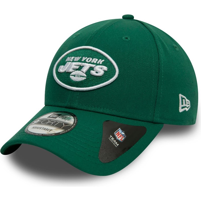 new-era-curved-brim-9forty-the-league-new-york-jets-nfl-green-adjustable-cap
