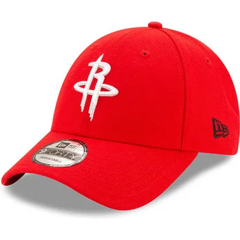 Czerwona regulowana czapka z zakrzywionym daszkiem 9FORTY The League Houston Rockets NBA New Era