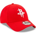 cappellino-visiera-curva-rosso-regolabile-9forty-the-league-di-houston-rockets-nba-di-new-era