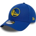 cappellino-curvo-blu-regolabile-9forty-the-league-dei-golden-state-warriors-nba-di-new-era
