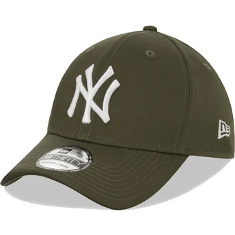 Gorra curva verde ajustada 39THIRTY League Essential de New York Yankees MLB de New Era