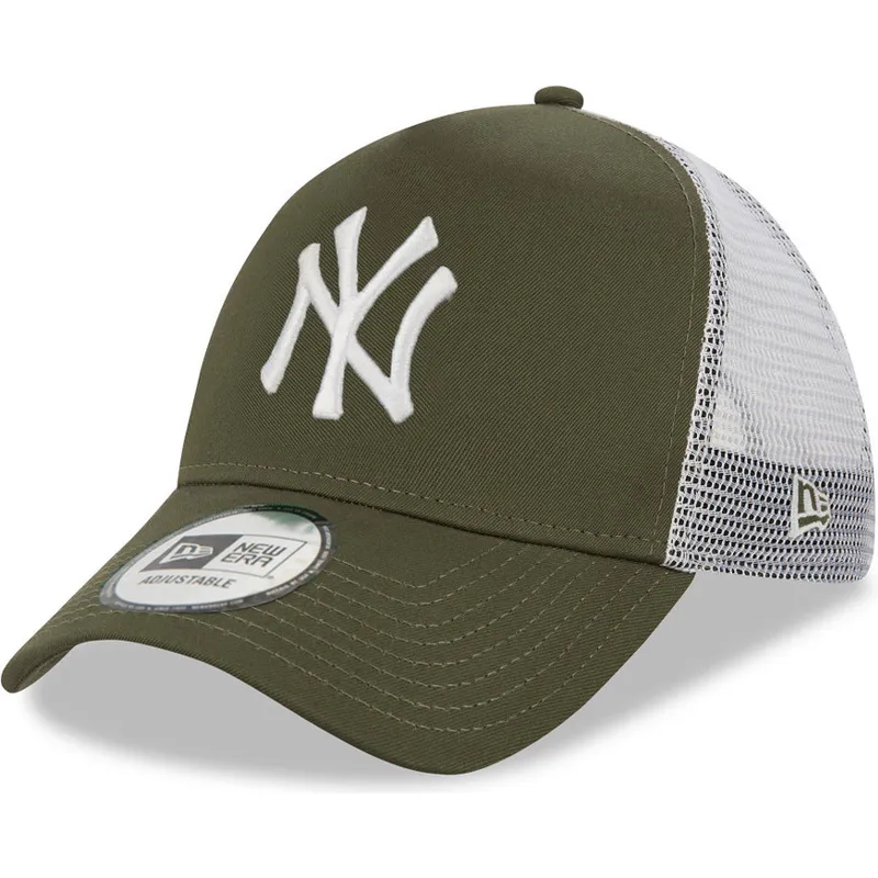 czapka-trucker-zielono-biala-9forty-a-frame-new-york-yankees-mlb-new-era