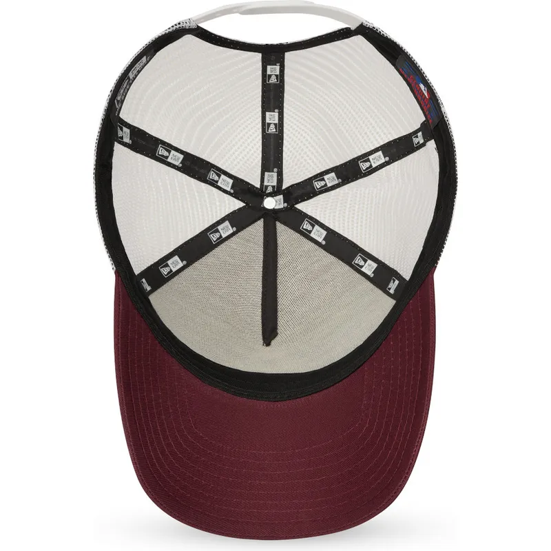 cappelli-curva-rosso-snapback-granate-9forty-a-frame-dei-new-york-yankees-mlb-di-new-era