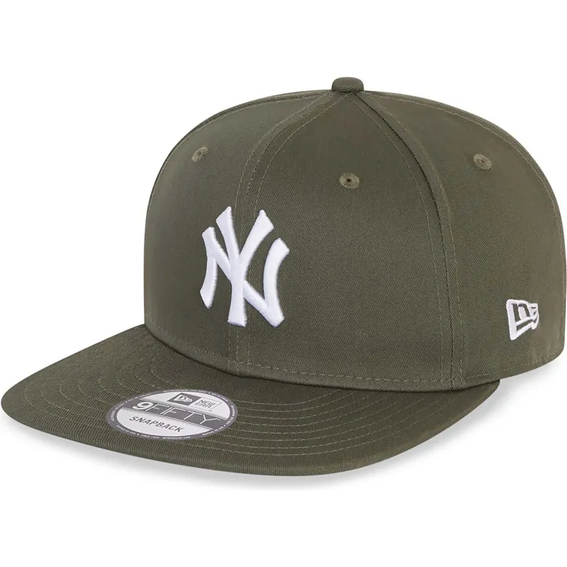 mutzen-flach-grun-snapback-9fifty-essential-der-new-york-yankees-mlb-von-new-era