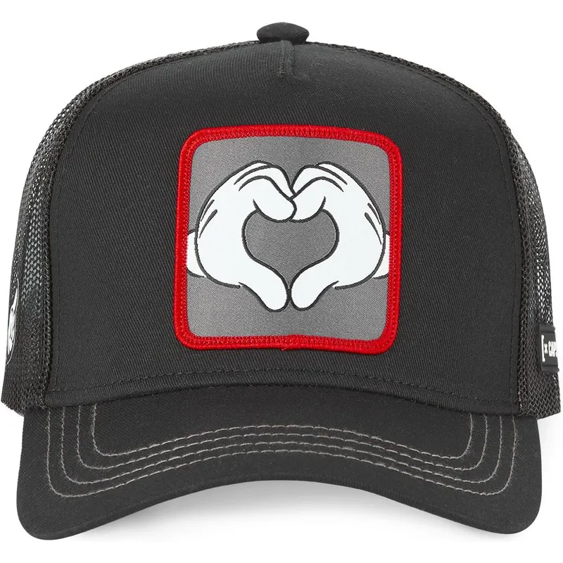 Gorra Trucker Negra Mickey Mouse Manos Han Disney De Capslab Caphunters Ch