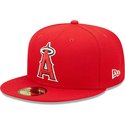 new-era-flat-brim-59fifty-authentic-on-field-los-angeles-angels-mlb-red-fitted-cap