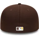 cappello-piatto-marrone-chiuso-59fifty-authentic-on-field-di-san-diego-padres-mlb-di-new-era