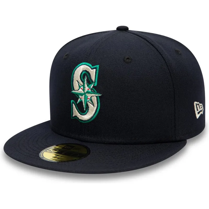 marinbla-platt-keps-justerad-59fifty-authentic-on-field-fran-seattle-mariners-mlb-av-new-era