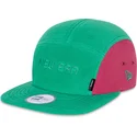 cappello-piatto-verde-e-rosa-regolabile-camper-polartec-fleece-di-new-era