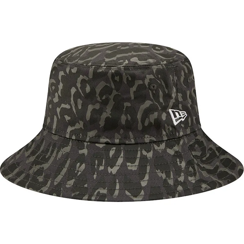 eimer-grau-der-bucket-gris-leopard-patterned-tapered-von-new-era
