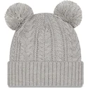 cappello-grigio-con-pompon-con-logo-grigio-da-donna-cuff-double-dei-new-york-yankees-mlb-di-new-era