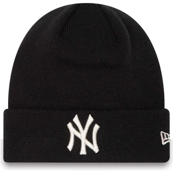 New Era Women Cuff Metallic New York Yankees MLB Black Beanie