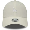 cappelli-curva-beige-cinghia-regolabile-9forty-cord-mini-dei-los-angeles-dodgers-mlb-di-new-era