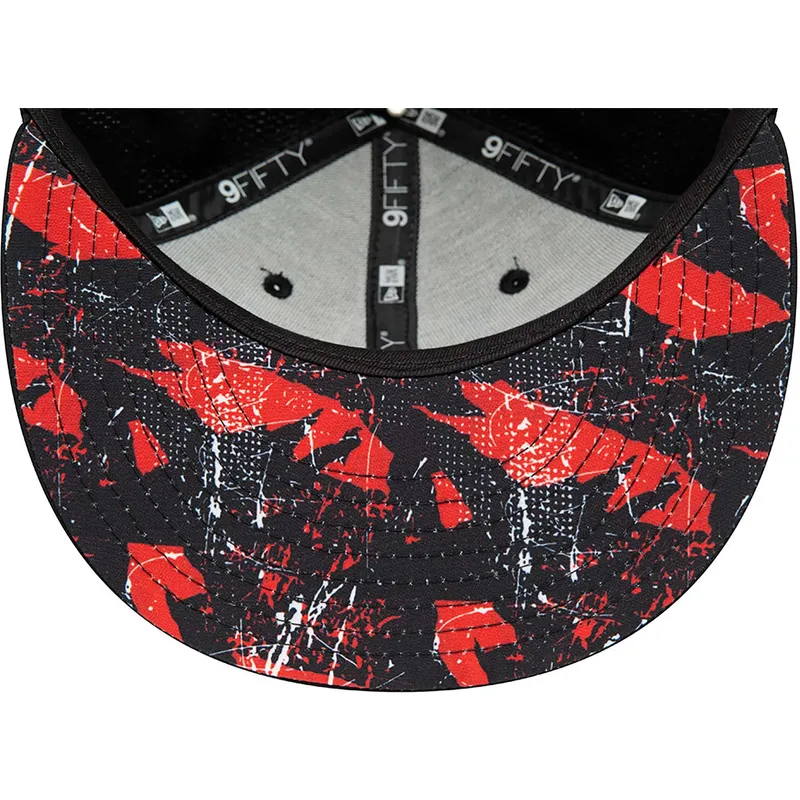 cappelli-piatta-nero-snapback-9fifty-print-infill-dei-chicago-bulls-nba-di-new-era