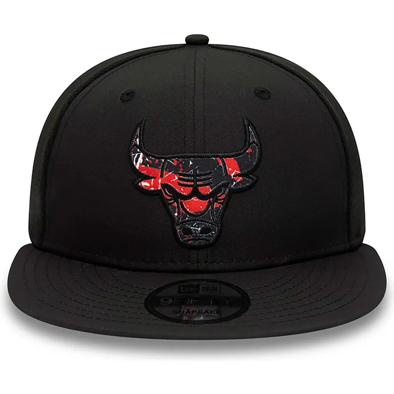 cappelli-piatta-nero-snapback-9fifty-print-infill-dei-chicago-bulls-nba-di-new-era