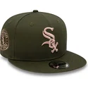 cappelli-piatta-verde-snapback-rosa-9fifty-side-patch-dei-chicago-white-sox-mlb-di-new-era