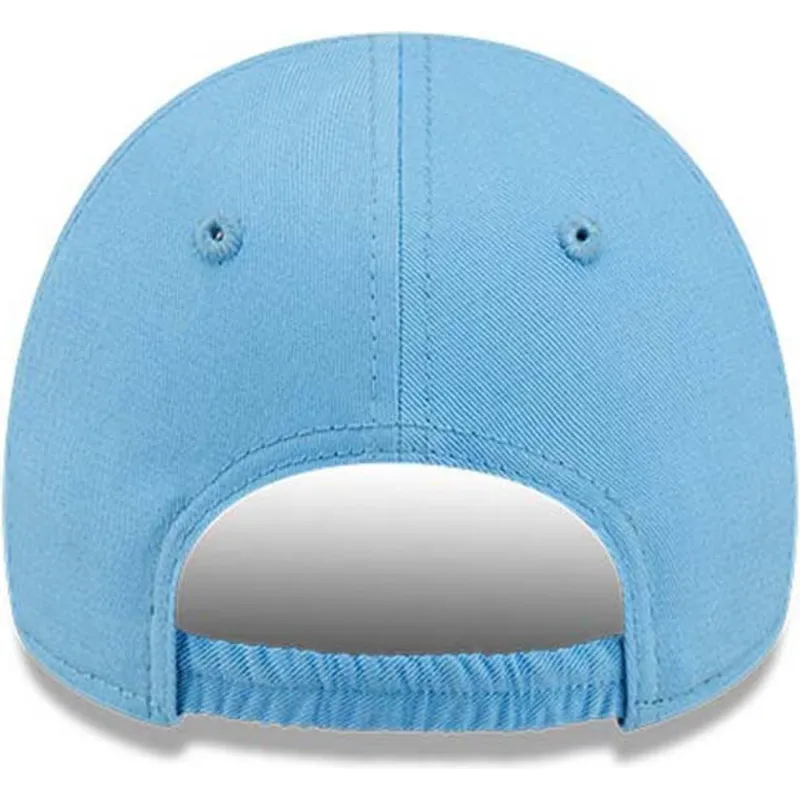 cappelli-curva-blu-cinghia-regolabile-per-bambino-claro-pequeno-9forty-league-essential-dei-los-angeles-dodgers-mlb-di-new-era