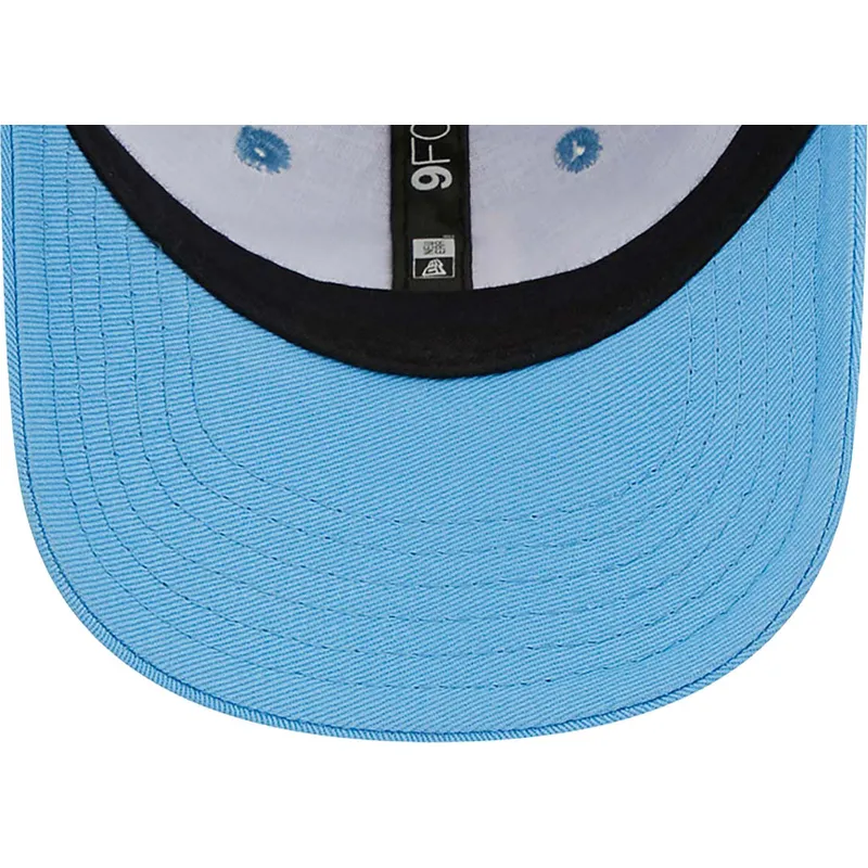 mutzen-gebogen-blau-verstellbares-band-fur-kinder-claro-pequeno-9forty-league-essential-der-los-angeles-dodgers-mlb-von-new-era