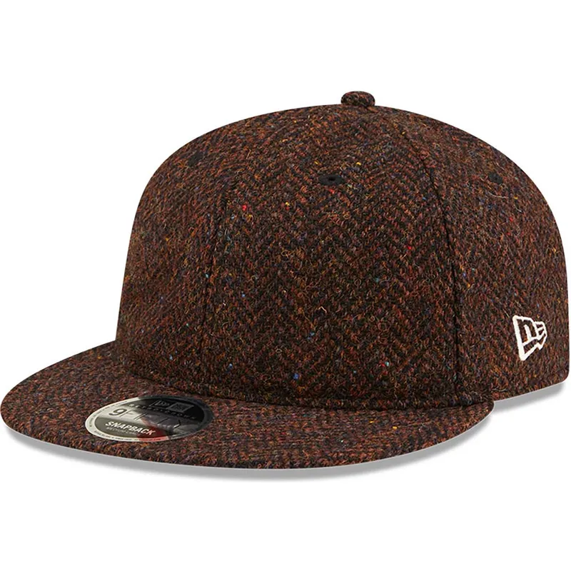 mutzen-flach-braun-verstellbares-band-9fifty-von-new-era