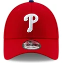 gorra-curva-roja-ajustable-9forty-league-de-philadelphia-phillies-mlb-de-new-era