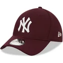 cappelli-curva-rosso-regolato-granate-39thirty-diamond-era-dei-new-york-yankees-mlb-di-new-era