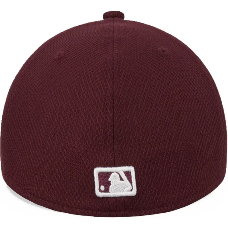 cappelli-curva-rosso-regolato-granate-39thirty-diamond-era-dei-new-york-yankees-mlb-di-new-era