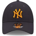 mutzen-gebogen-marineblau-verstellbares-band-9forty-repreve-der-new-york-yankees-mlb-von-new-era