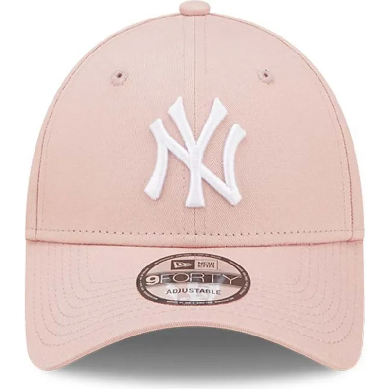 cappelli-curva-rosa-cinghia-regolabile-9forty-league-essential-dei-new-york-yankees-mlb-di-new-era