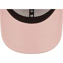 cappellino-curva-rosa-regolabile-con-logo-bianco-9forty-league-essential-dei-new-york-yankees-mlb-di-new-era