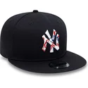 cappello-snapback-9fifty-blu-navy-con-visiera-piatta-team-infill-logo-dei-new-york-yankees-mlb-di-new-era