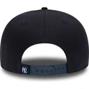 cappello-snapback-9fifty-blu-navy-con-visiera-piatta-team-infill-logo-dei-new-york-yankees-mlb-di-new-era