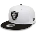 cappelli-piatta-bianco-snapback-9fifty-crown-patches-super-bowl-xv-dei-las-vegas-raiders-nfl-di-new-era