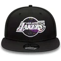 cappellino-nero-snapback-9fifty-print-infill-dei-los-angeles-lakers-nba-di-new-era