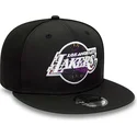 cappellino-nero-snapback-9fifty-print-infill-dei-los-angeles-lakers-nba-di-new-era