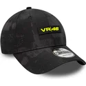 cappelli-curva-nero-cinghia-regolabile-valentino-rossi-vr46-9forty-all-over-print-dei-valentino-rossi-vr46-motogp-di-new-era